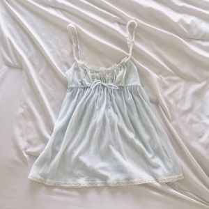 ISO Victoria’s Secret pale blue Pinterest famous milkmaid camisole